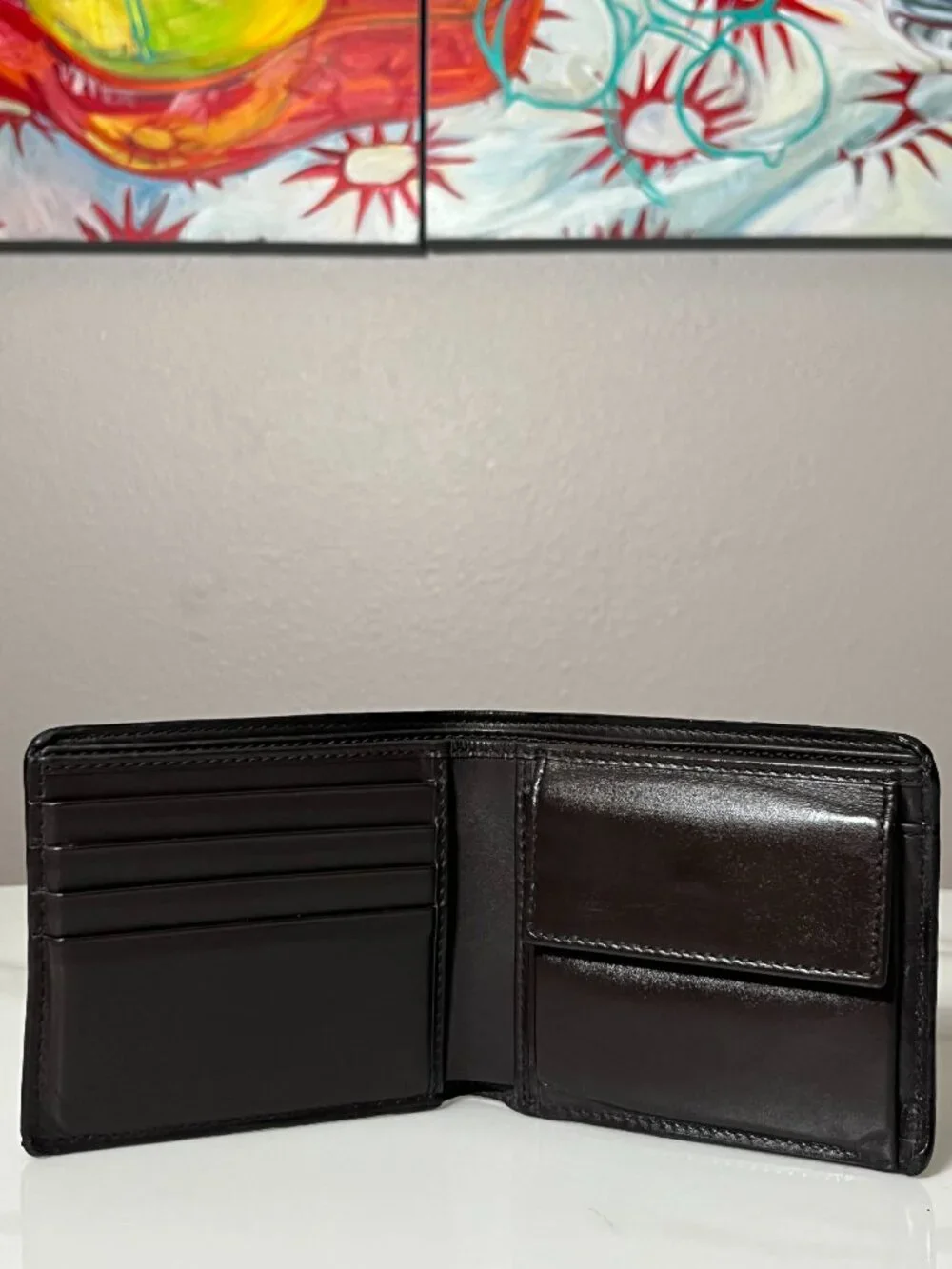 Gucci GG Supreme Web Stripe Bifold Leather Wallet Coin Pocket + Dust Bag